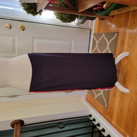 NWT Tommy Jeans Striped-Trim Midi Skirt Size XL - Picture 1 of 10